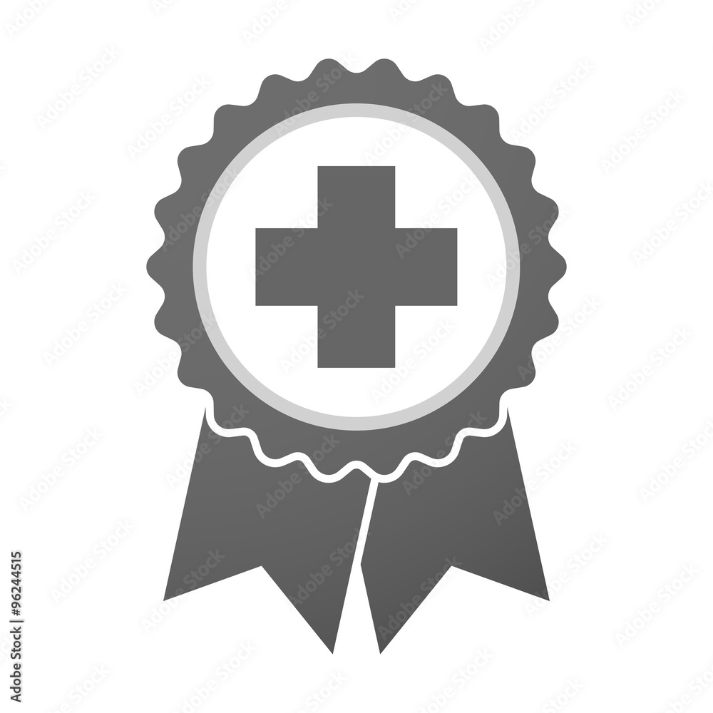 Vector badge icon with a pharmacy sign Vector badge icon with a pharmacy sign