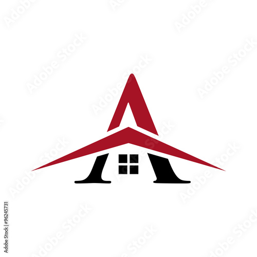 letter house real estate logo