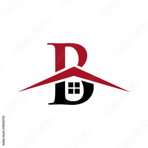 letter house real estate logo