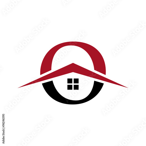 letter house real estate logo
