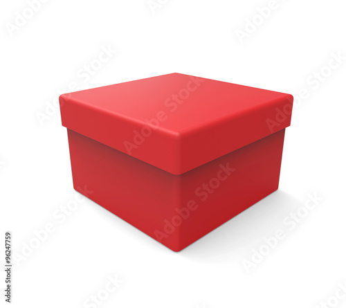 Red box, square shape