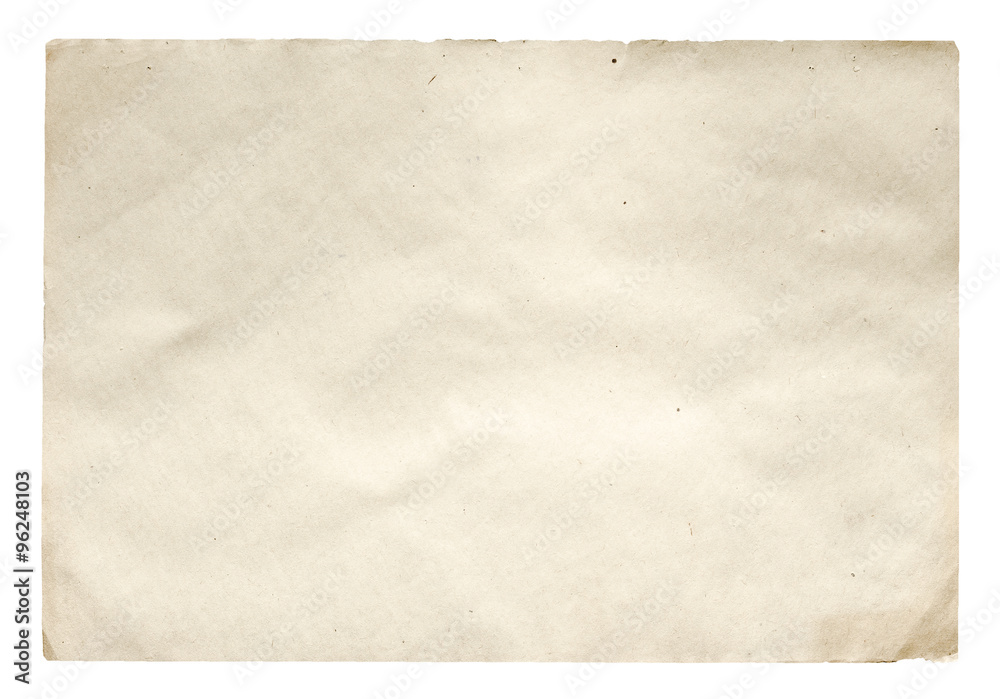 old paper isolated on white background old paper isolated on white background