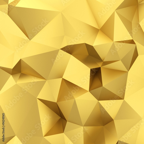 Abstract golden triangle background