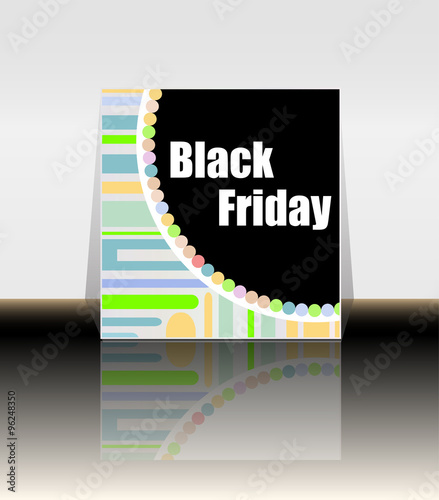 Black Friday sale inscription design template. Black Friday banner. Vector illustration