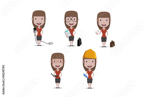 Professions vector illustration