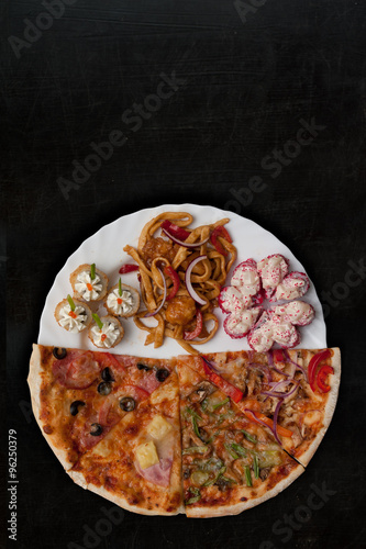 pizza and sushi f