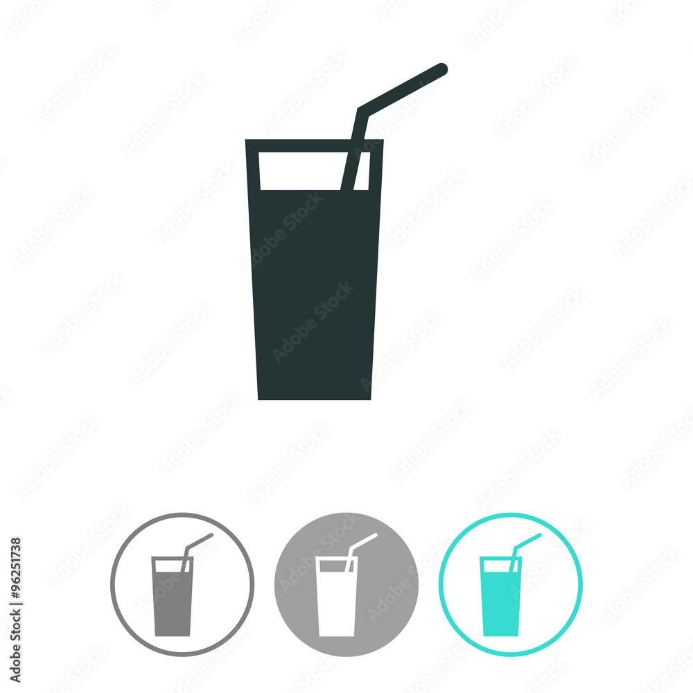 Soft drink vector icon. Glass of water sign icon. Soft drink vector icon. Glass of water sign icon.