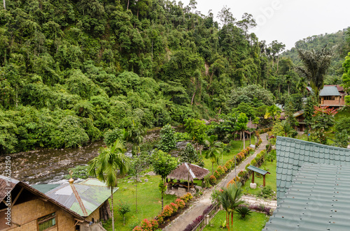 The village of Bukit Lawang in Sumatra, Indonesia photo