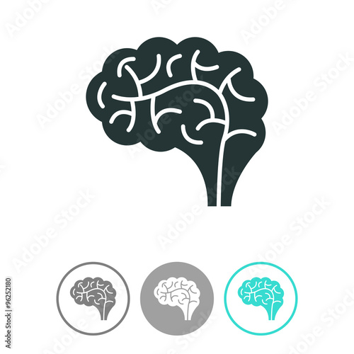 Brain vector icon. photo