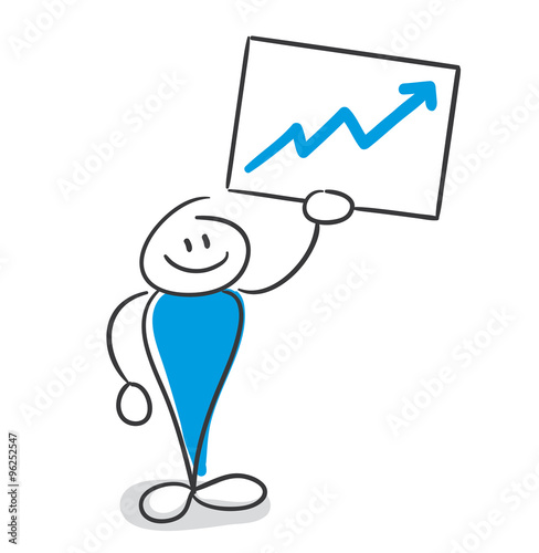 Stick Figure Series Blue