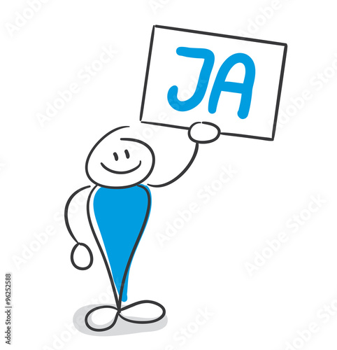 Stick Figure Series Blue