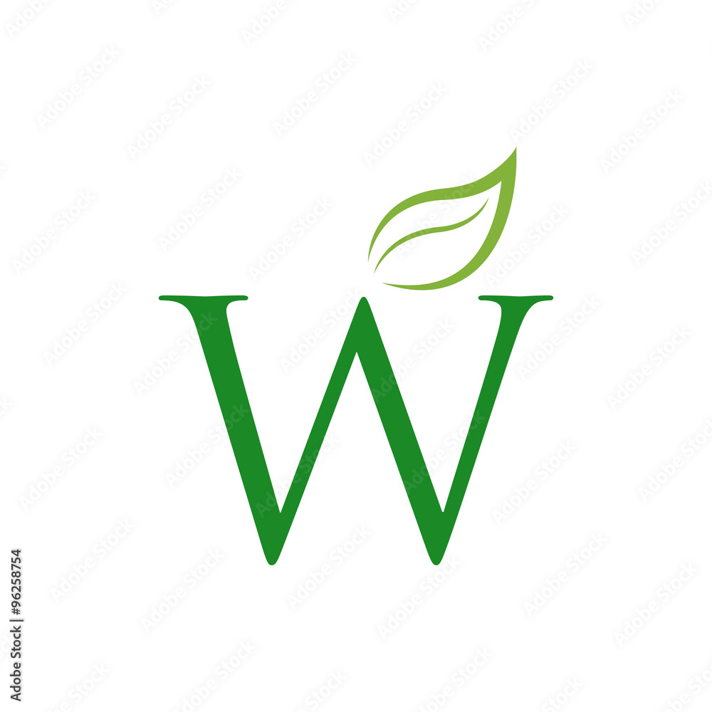 letter leaf green logo icon letter leaf green logo icon