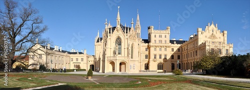 beautiful castle Lednice, Czech Republic, Europe