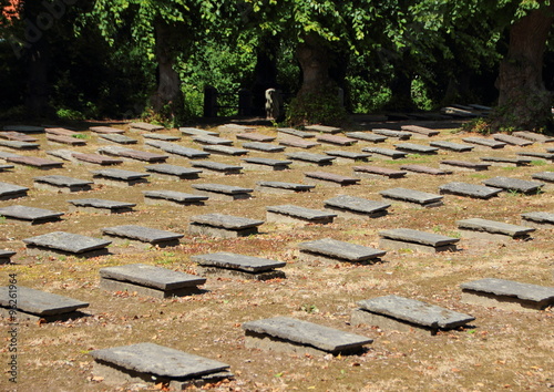 Male Zone of Ancient Graveyard at Christiansfeld