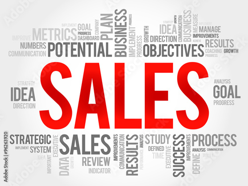 Sales word cloud, business concept #96263920