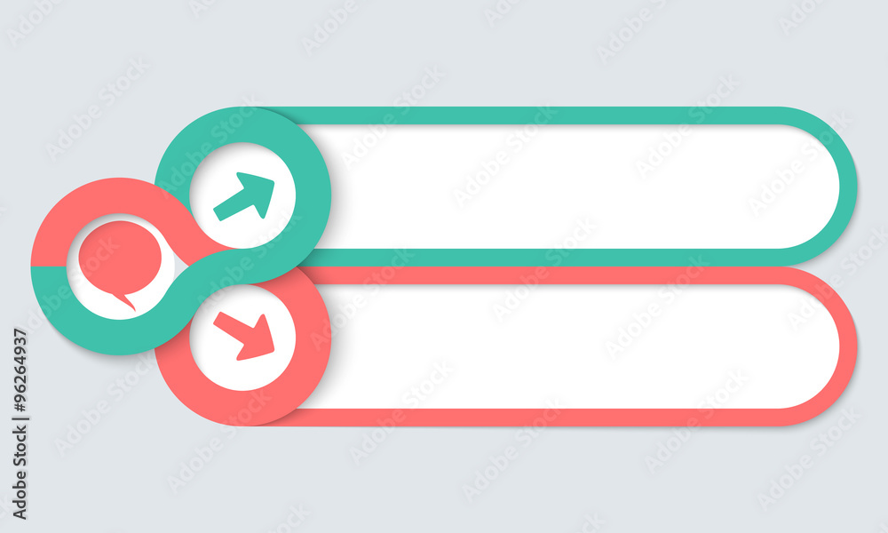 Two frames for your text and speech bubble Two frames for your text and speech bubble