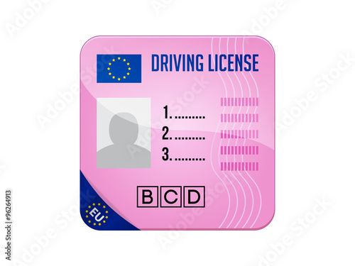 EU driving license icon