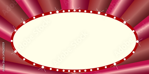 Oval Cinema Style Marquee