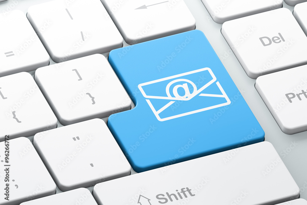 Business concept: Email on computer keyboard background Business concept: Email on computer keyboard background