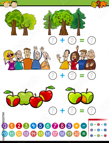 mathematical algebra task for kids