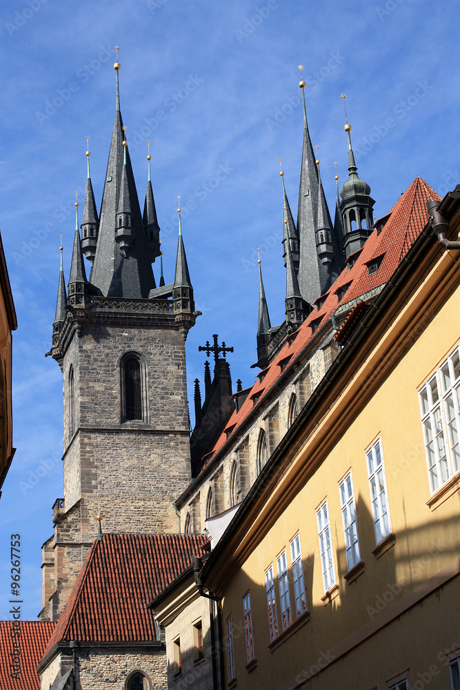 Fototapeta premium Prag, Kirche der Jungfrau Maria vor dem Teyn