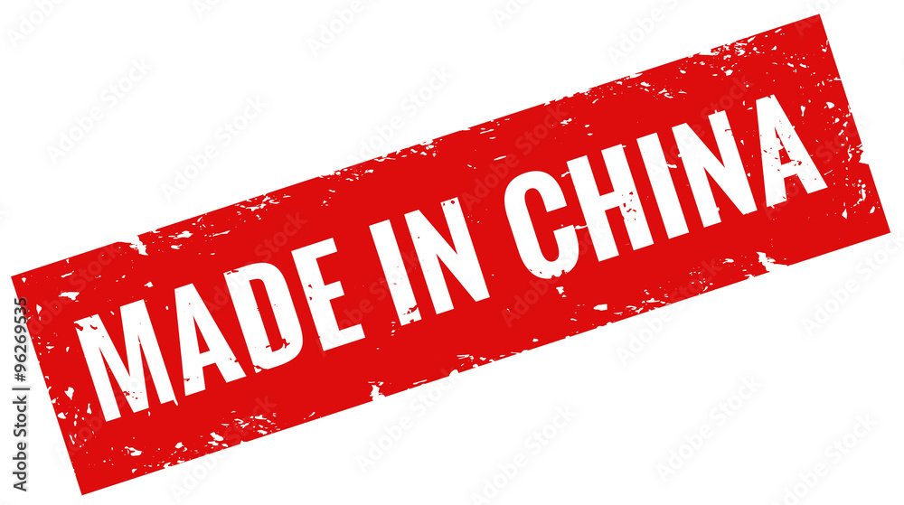 Made in China Stempel rot Stock Vector | Adobe Stock