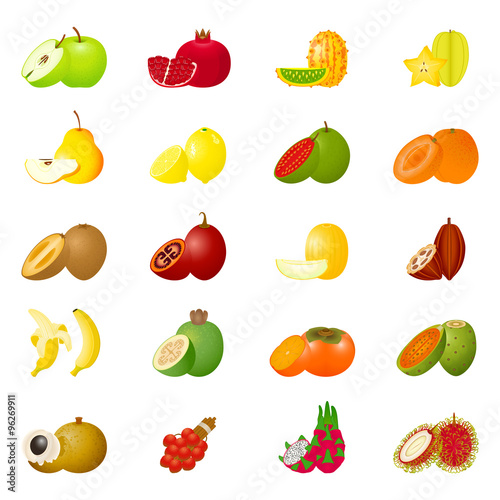 Icon Set Fruits