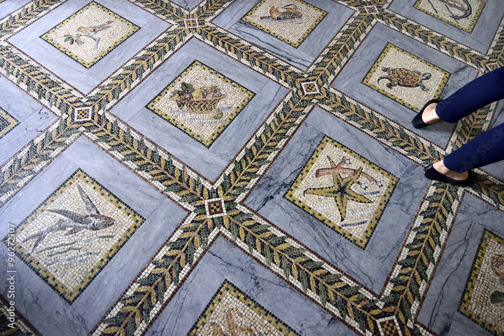 Visitation Church mosaic floor, Jerusalem