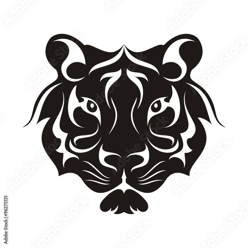 Tiger Face Tribal Template