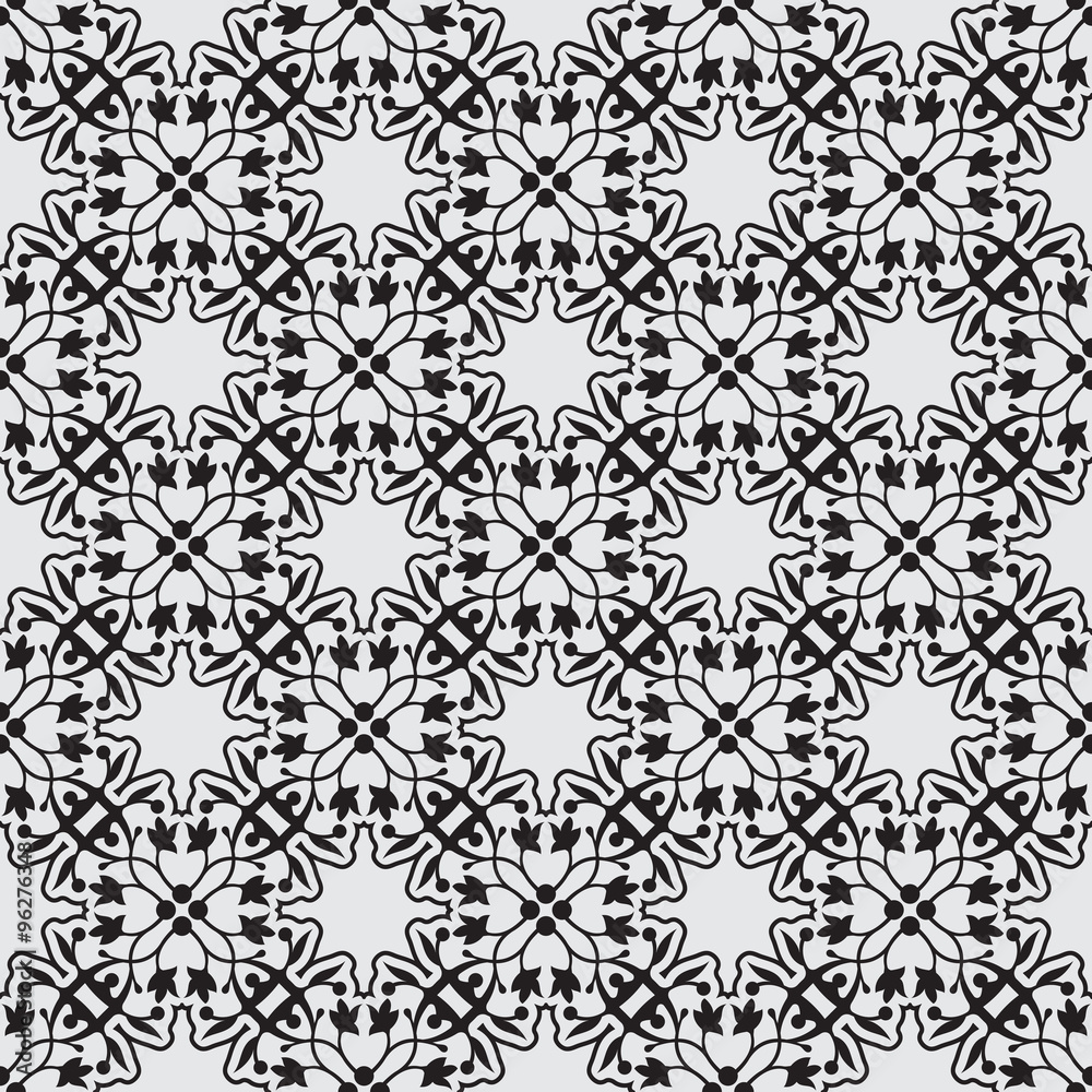 Black seamless pattern