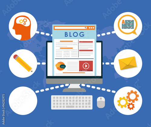 Blog, blogging and blogglers theme