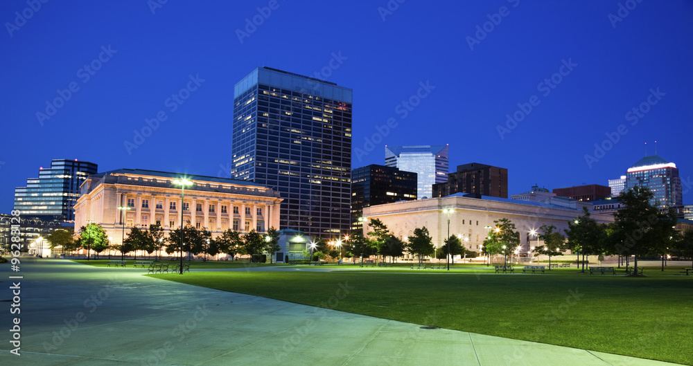 Fototapeta premium Evening in Cleveland