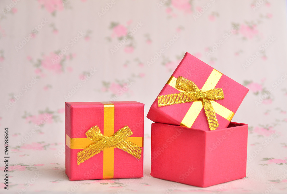 Fototapeta premium gift box background holiday ribbon paper design