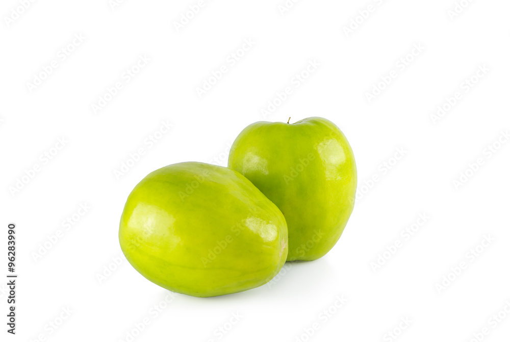 Monkey apple isolated with white background Monkey apple isolated with white background