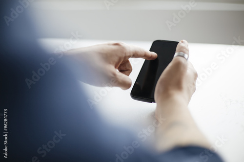 Young man with smartphone