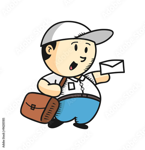 vintage post man