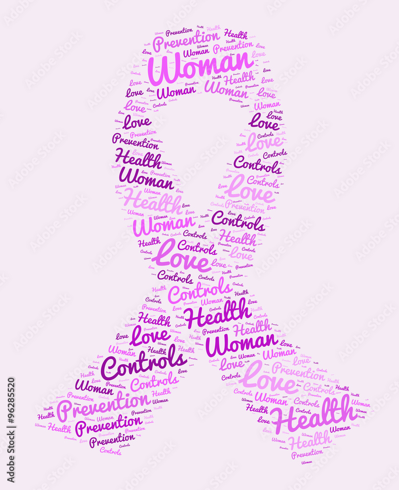 Obraz premium Woman prevention tag cloud