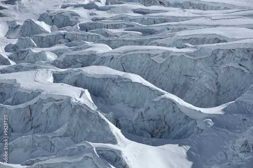Photography detail of a glacier
