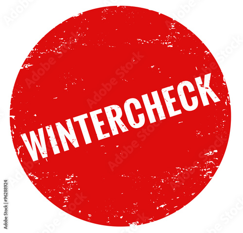 Wintercheck stempel rot