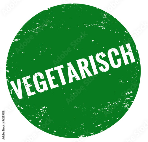 Vegetarisch Stempel grün
