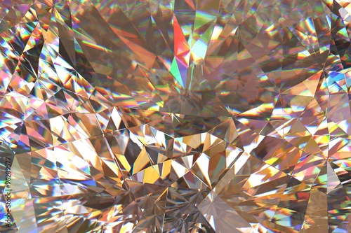 Diamond light dispersion abstract