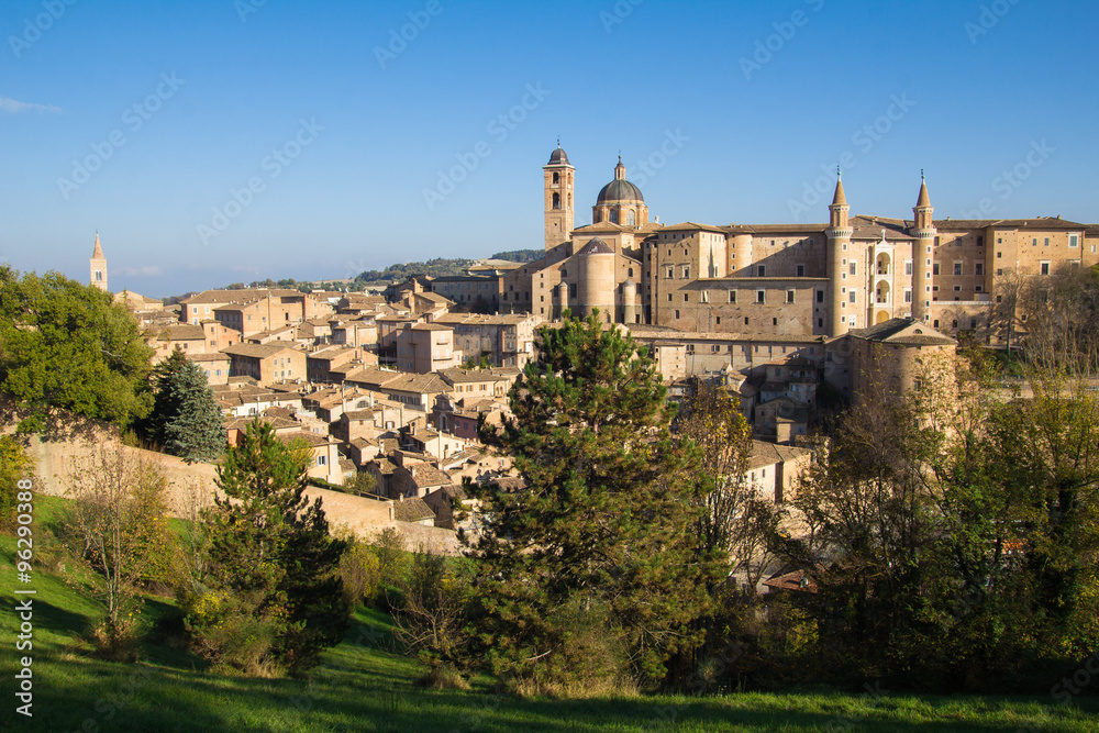 Veduta panoramica di Urbino dal parco della resistenza