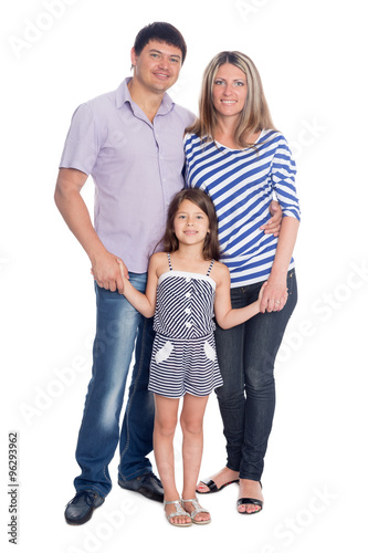 Father and mother with her daughter