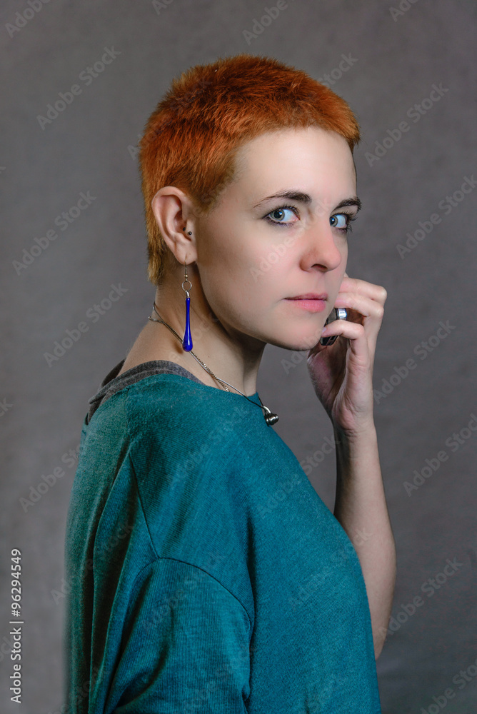 Obraz premium Young business lady