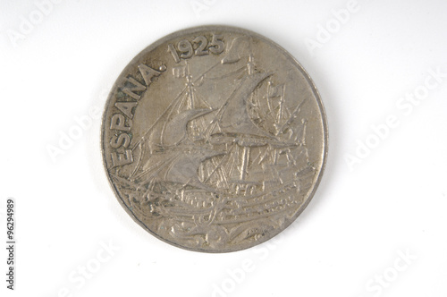 Spain coin of 1925 twenty cents