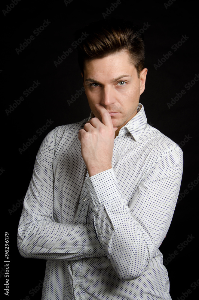 pensive man pensive man