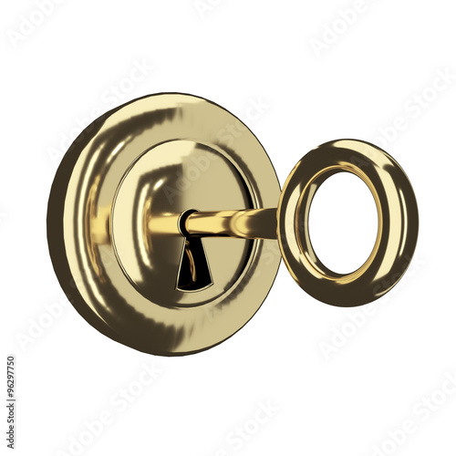Bilde på lerret Room key is in the lock