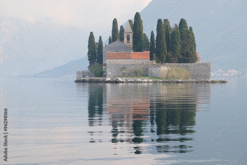 Landscape with the image of sea and mountains Landscape with the image of sea and mountains