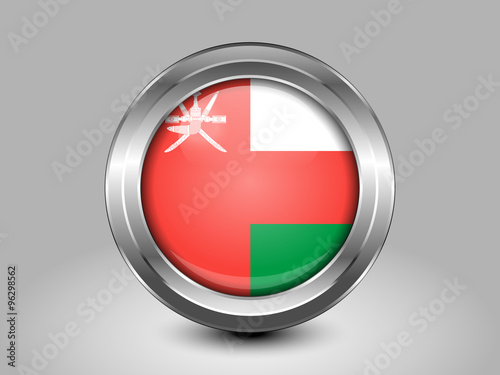 Flag of Oman. Metal Round Icon Free Download Flag of Oman. Metal Round Icon - GFXLoad