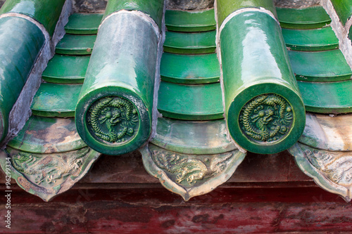 Obraz na plátně Chinese ceramic roof tile